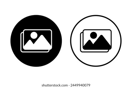 Picture icon set. photo gallery icon symbol