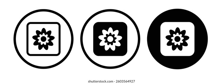 picture icon set. photo gallery icon for app and website.  photo gallery symbol. photo album symbol.