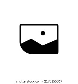 Picture Icon Sicn Isolated on White Artboard