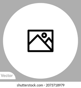 Picture icon sign vector,Symbol, logo illustration for web and mobile