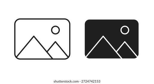 Icono de la imagen Vectores simples en negro, conveniente para los proyectos
