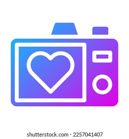 picture icon solid purple style valentine illustration vector element and symbol perfect. Icon sign from modern collection for web.
