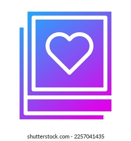 picture icon solid purple style valentine illustration vector element and symbol perfect. Icon sign from modern collection for web.