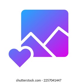 picture icon solid purple style valentine illustration vector element and symbol perfect. Icon sign from modern collection for web.