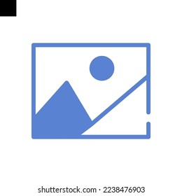 picture icon solid style vector