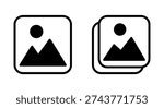 Picture icon symbol for apps and websites. photo gallery sign and symbol. image icon