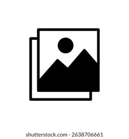 Picture icon symbol for apps and websites. photo gallery sign and symbol. image icon