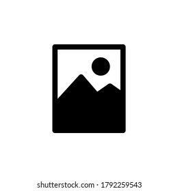 Picture icon. Symbol vector on white background.