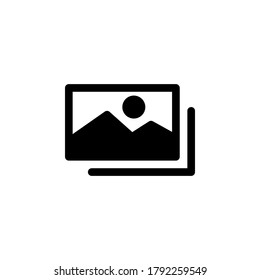 Icono de imagen. Vector de símbolo sobre fondo blanco.