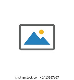 picture icon. picture symbol vector. for web and moblie 