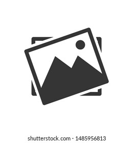 Picture icon template color editable. Picture symbol vector sign isolated on white background.