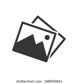 Picture icon template color editable. Picture symbol vector sign isolated on white background.
