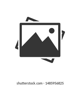Picture icon template color editable. Picture symbol vector sign isolated on white background.