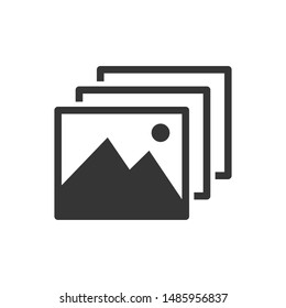 Picture icon template color editable. Picture symbol vector sign isolated on white background.