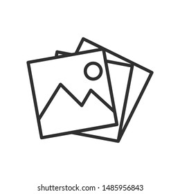 Picture icon template color editable. Picture symbol vector sign isolated on white background.