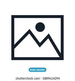 Picture icon template color editable. Image symbol vector illustration for graphic and web design.