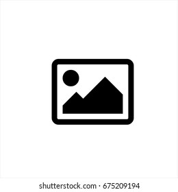 Picture Icon In Trendy Flat Style Isolated On Background. Picture Icon  Page Symbol For Your Web Site Design Picture Icon Logo, App, UI. Picture Icon Vector Illustration, EPS10.