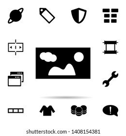 Picture icon. Universal set of web for website design and development, app development