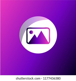 Picture icon vector