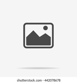 Picture icon. Vector concept illustration for design.