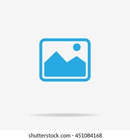 Picture icon. Vector concept illustration for design.
