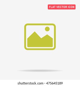 Picture icon. Vector concept illustration for design.