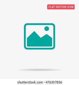 Picture icon. Vector concept illustration for design.