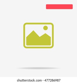 Picture icon. Vector concept illustration for design.