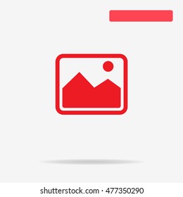 Picture icon. Vector concept illustration for design.