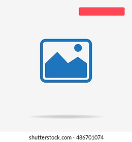Picture icon. Vector concept illustration for design.