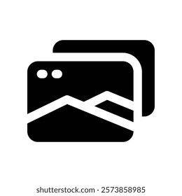 picture icon. vector glpyh icon for your website, mobile, presentation, and logo design.