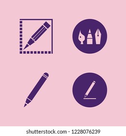 picture icon. picture vector icons set drawing painting tools and pencil