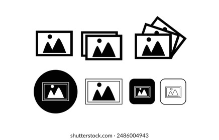 Diseño de Ilustración vectorial de iconos de imagen para su uso.