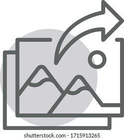 picture icon vector illustration flat