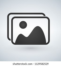 picture icon. vector illustration isolated on white background.