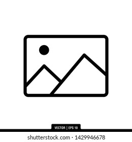 Picture icon vector, illustration logo template in trendy style. Suitable for many purposes.
