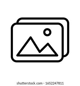 Picture icon vector, illustration logo template in trendy style