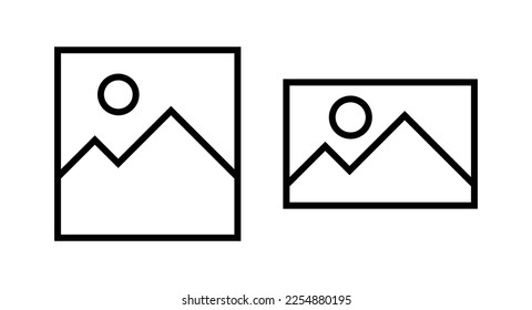 Picture icon vector illustration. photo gallery sign and symbol. image icon