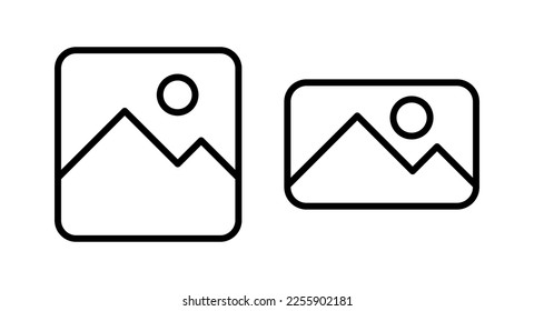 Picture icon vector illustration. photo gallery sign and symbol. image icon