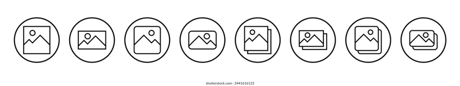 Picture icon vector illustration. photo gallery sign and symbol. image icon
