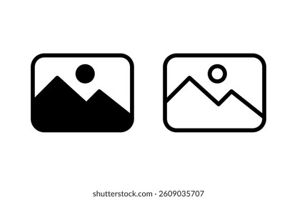 Picture icon vector illustration. photo gallery sign and symbol. image icon