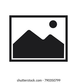 picture icon vector, image symbol, simple flat vector illustration 