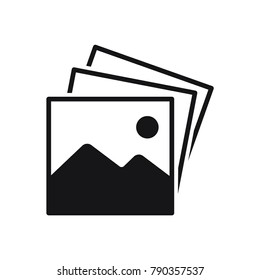 picture icon vector, image symbol, simple flat vector illustration 