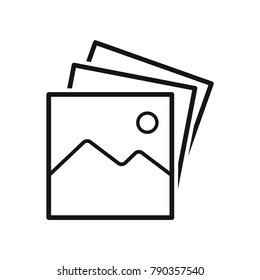 picture icon vector, image symbol, simple flat vector illustration 
