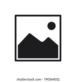 picture icon vector, image symbol, simple flat vector illustration 