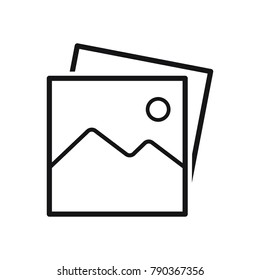 picture icon vector, image symbol, simple flat vector illustration