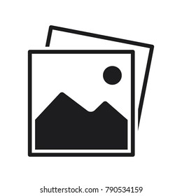 picture icon vector, image symbol, simple flat vector illustration 