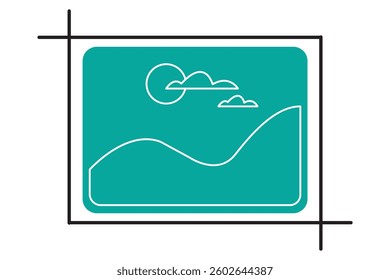 Picture icon vector isolated on white background. Picture vector icon. photo gallery icon vector . 