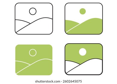 Picture icon vector isolated on white background. Picture vector icon. photo gallery icon vector . 