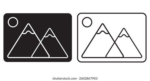 Picture icon vector isolated on white background. Picture vector icon. photo gallery icon vector